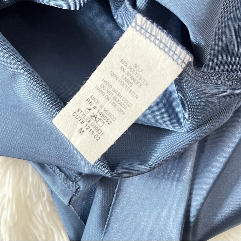 Katie Satin Mini Dress - Blue - Picture 7 of 10